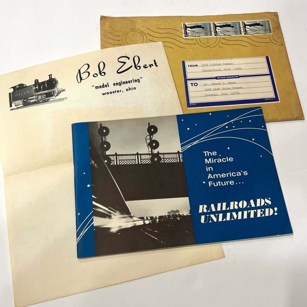 Vintage, Railroads Unlimited!  The Miracle in America’s Future Train Memorabila